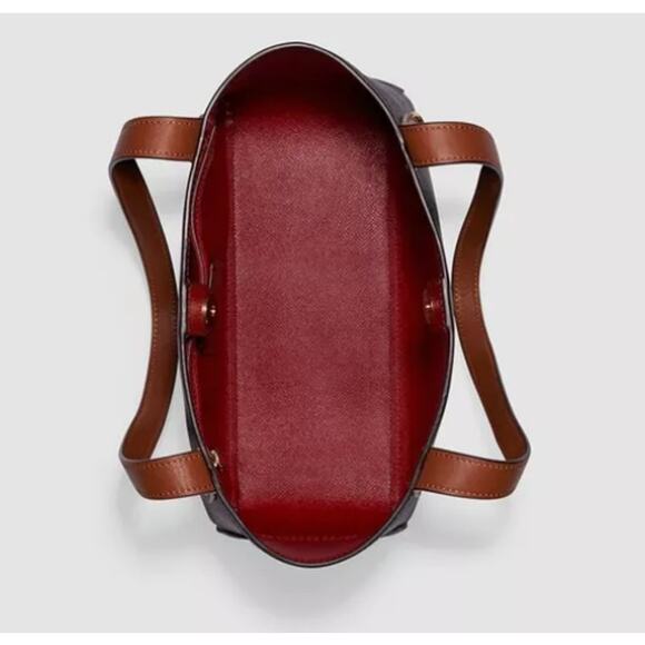 Coach Diagonal Print Horse and Carriage Tote 27 - Picture 2 of 9